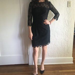 Lily Pulitzer Hera Black Lace Cocktail Dress